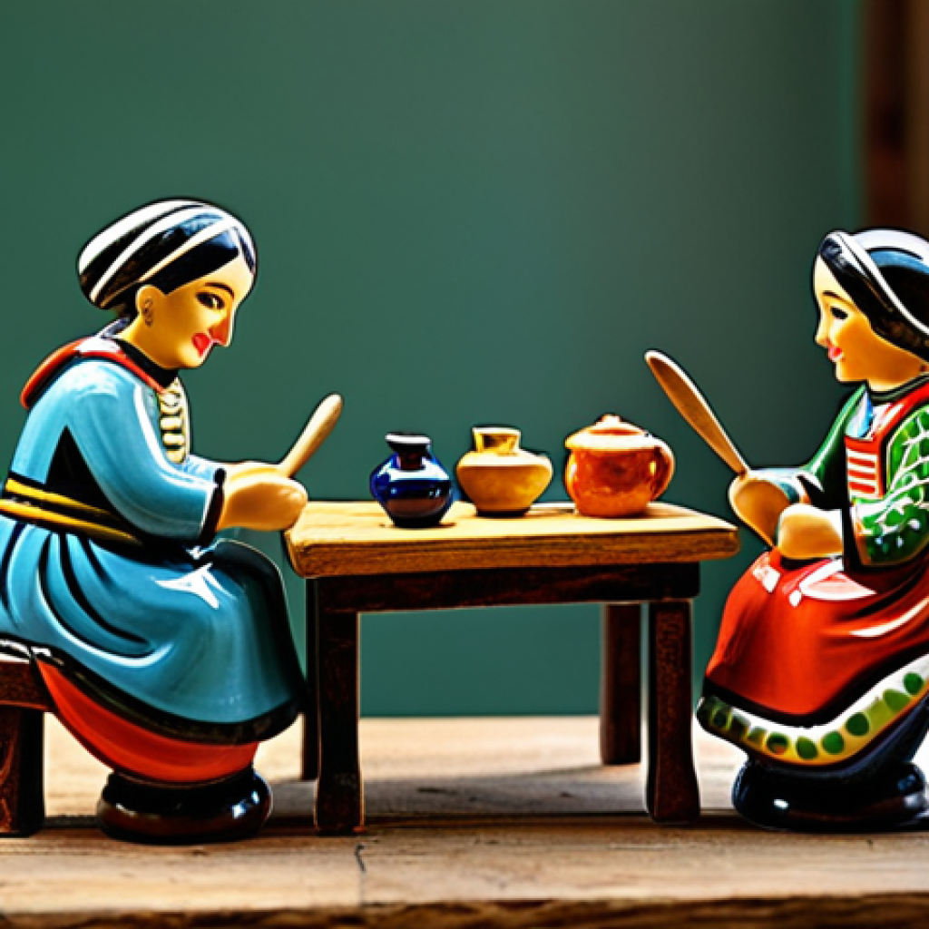 Cerâmica de Barcelos Figurine**

"A vibrantly colored Cerâmica de Barcelos figurine, depicting a traditional Portuguese scene, hand-painted details, displayed on a rustic wooden table in a sunlit artisan workshop, fully clothed figures, appropriate attire, safe for work, perfect anatomy, natural proportions, professional photography, high quality, family-friendly, showcasing Portuguese heritage."

**