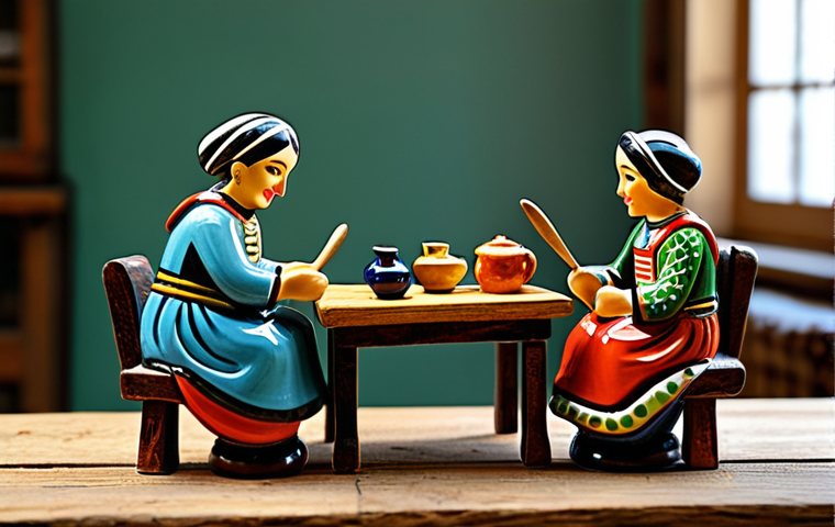 Cerâmica de Barcelos Figurine**

"A vibrantly colored Cerâmica de Barcelos figurine, depicting a traditional Portuguese scene, hand-painted details, displayed on a rustic wooden table in a sunlit artisan workshop, fully clothed figures, appropriate attire, safe for work, perfect anatomy, natural proportions, professional photography, high quality, family-friendly, showcasing Portuguese heritage."

**