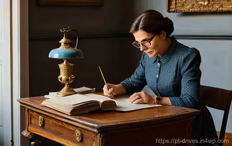 미술품 경매에서의 성공 요인 분석 - **Prompt:** A discerning Portuguese art collector, a woman in her late 40s, with elegant, short brow...