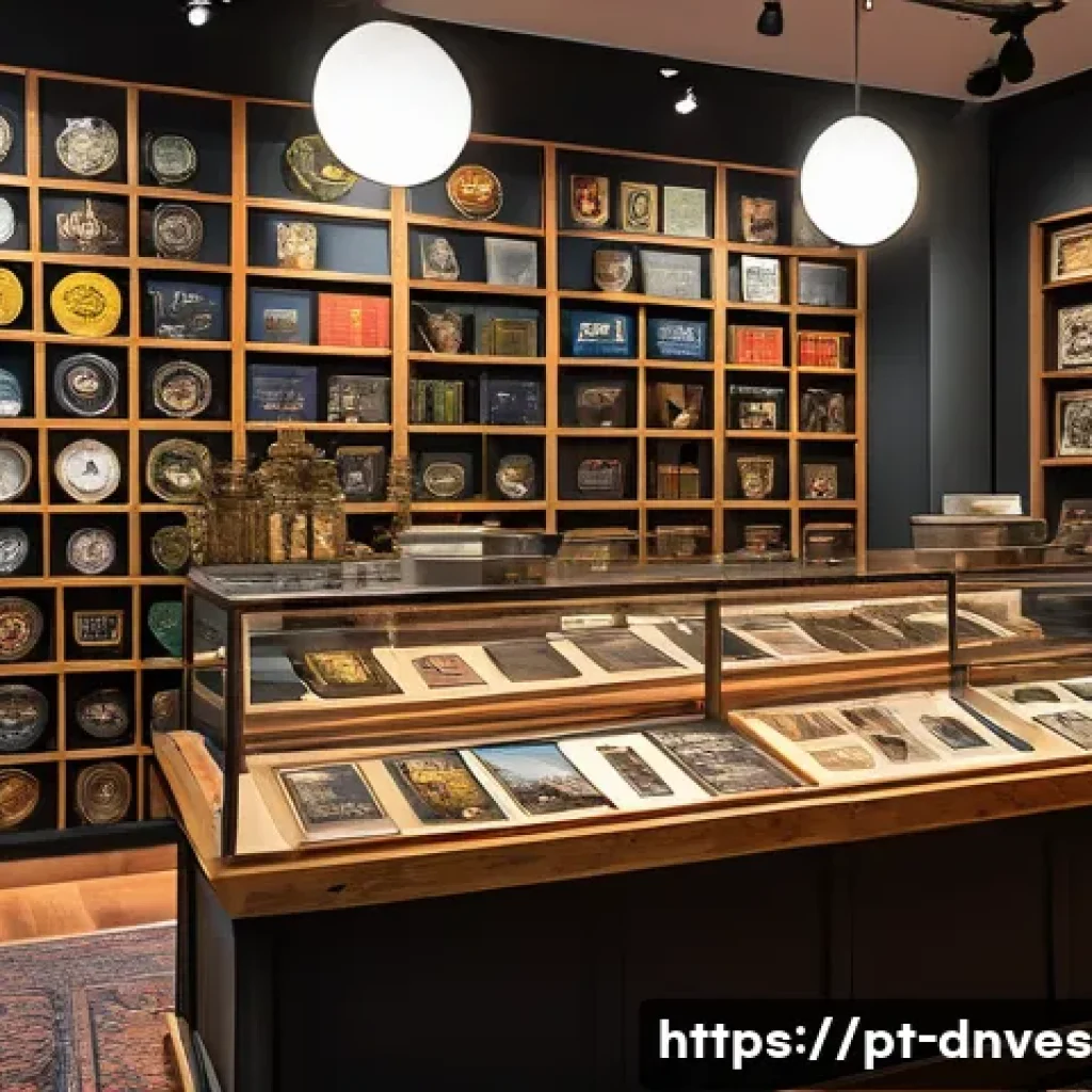 수집품 투자자 커뮤니티의 중요성 - A vibrant community gathering of diverse collectors in a cozy, well-lit room filled with shelves of ...