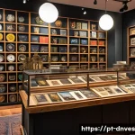 수집품 투자자 커뮤니티의 중요성 - A vibrant community gathering of diverse collectors in a cozy, well-lit room filled with shelves of ...