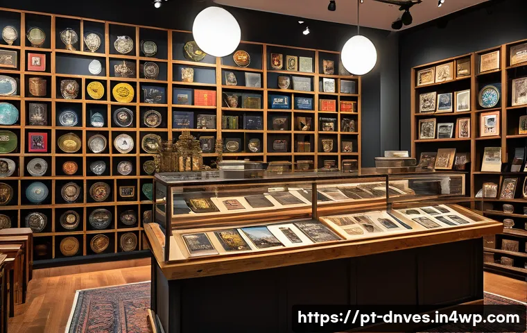 수집품 투자자 커뮤니티의 중요성 - A vibrant community gathering of diverse collectors in a cozy, well-lit room filled with shelves of ...