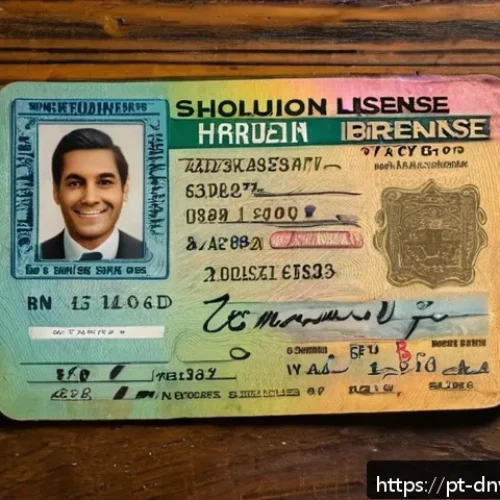 운전면허증 리뷰  수집품 투자 아이템으로서 - A close-up image of a vintage 1970s Brazilian driver’s license displayed on an aged wooden table, sh...
